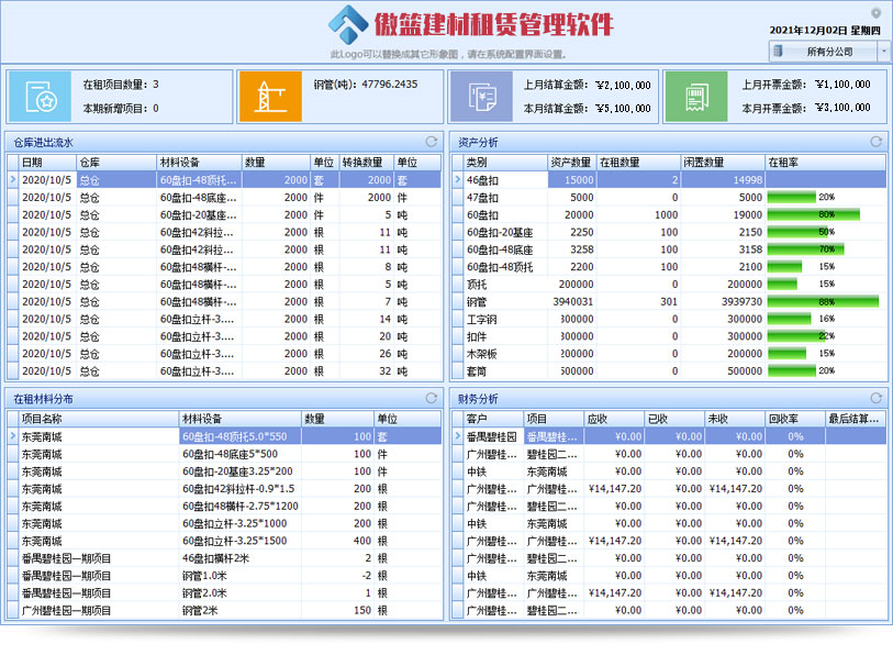 建筑租賃管理軟件